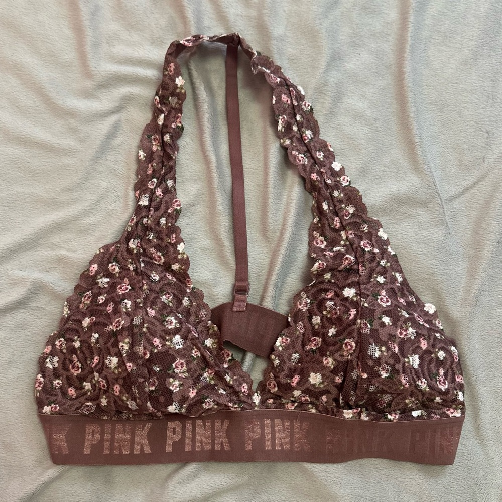 PINK Victoria's Secret Floral Lace Bralette